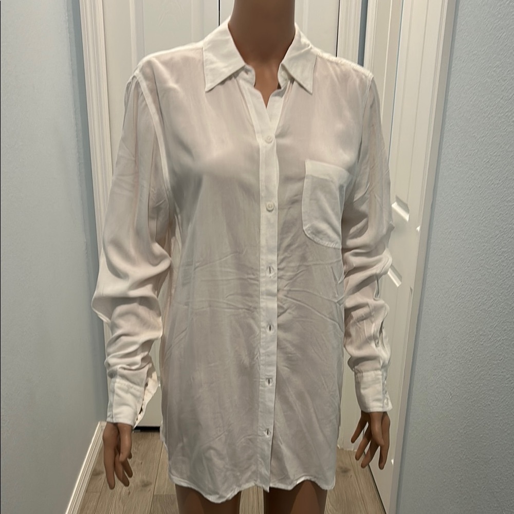 Asher White Collared Shirt